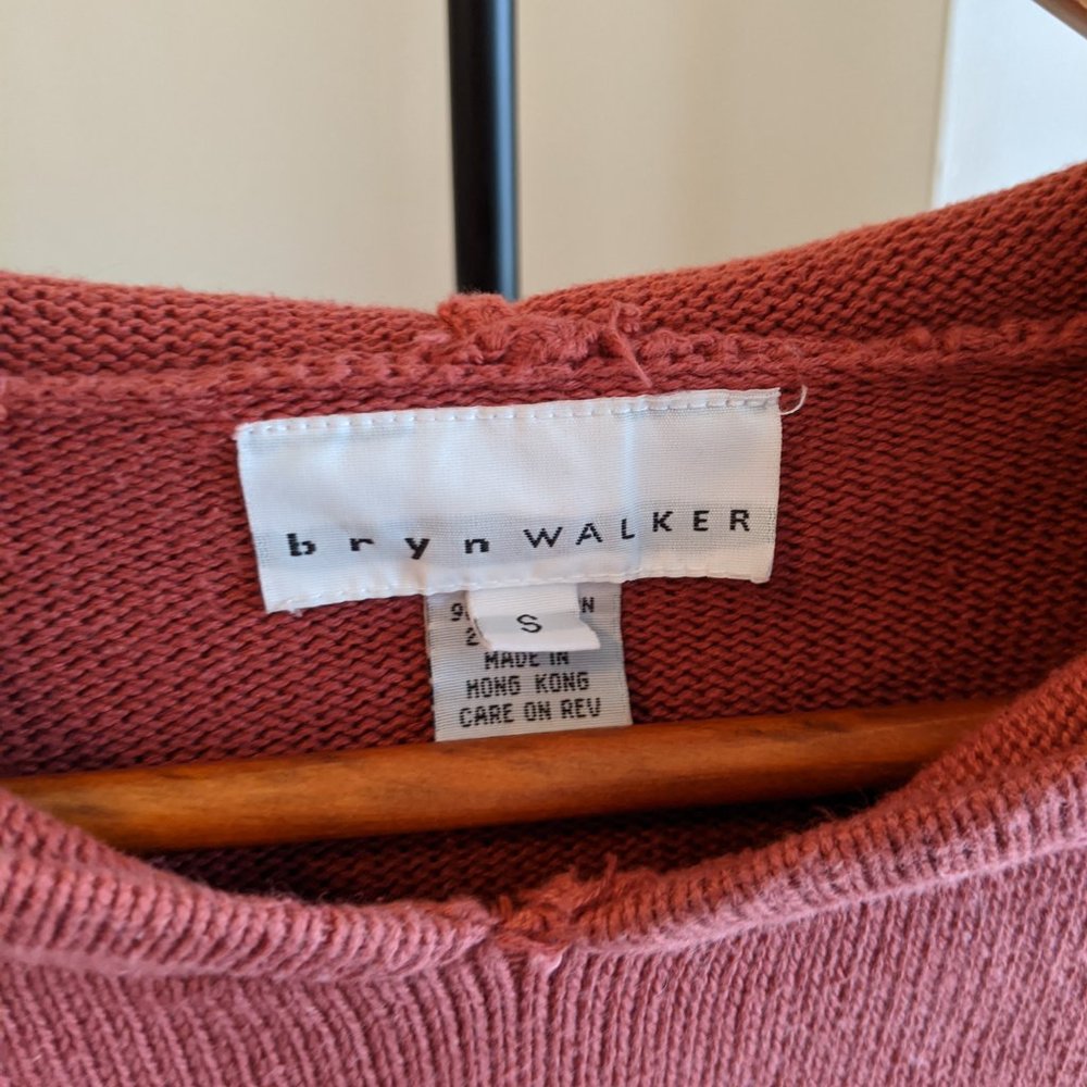 bryn Walker Rose Pink Cotton Hoodie - Picture 3 of 6